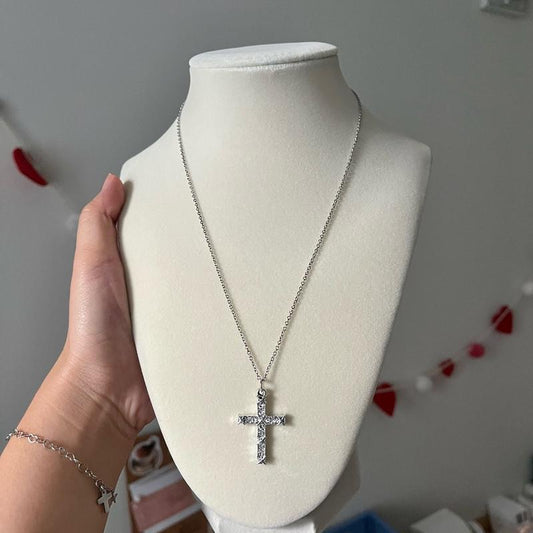 Silver Cross Necklace | Christian Jewelry