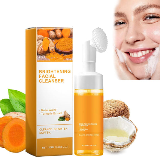 Turmeric Foaming Facial Cleanser - Deep Cleansing and Hydrating Face Wash for All Skin Types (1 Piece)