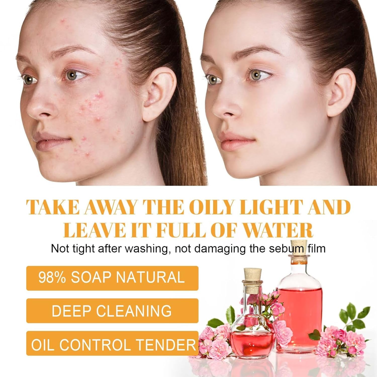 Turmeric Foaming Facial Cleanser - Deep Cleansing and Hydrating Face Wash for All Skin Types (1 Piece)