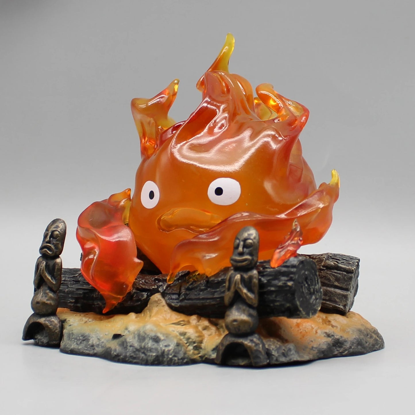 Calcifer Objects Lamp Cartoon Anime Figure 12Cm Candle Desk Action Figurine Pvc Model Statue Doll Collection Ornament Toy Gift